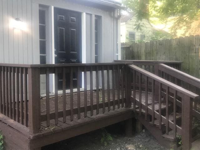 view of deck at dusk