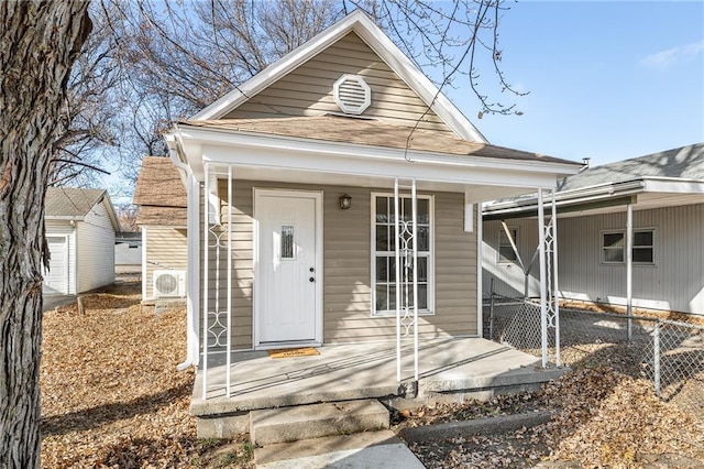 view of front of home