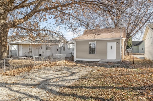 view of rear view of house