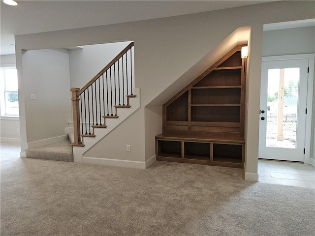 14608 Aspen Cir, Basehor, KS 66007 - stairs with carpet flooring and healthy amount of natural light