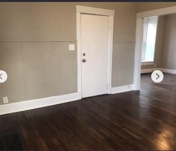 interior space featuring dark hardwood / wood-style flooring