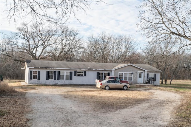 view of ranch-style home