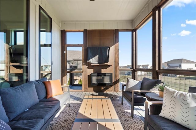 sunroom / solarium with a wealth of natural light