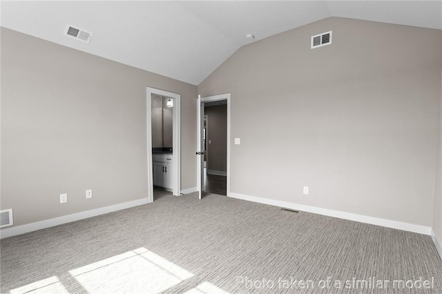 13450 W 179th Ter, Overland Park, KS 66013 - unfurnished bedroom featuring lofted ceiling and visible vents