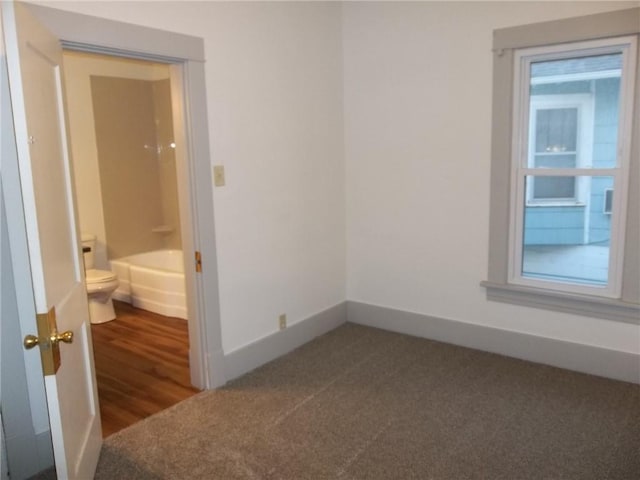 empty room featuring wood-type flooring