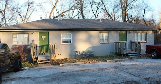 view of front of home