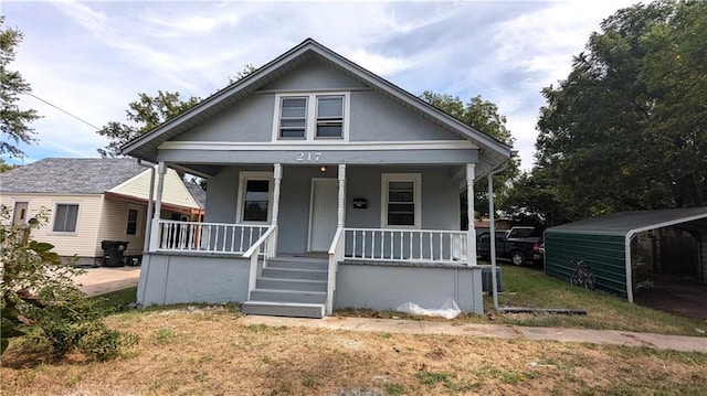 bungalow-style house with a porch