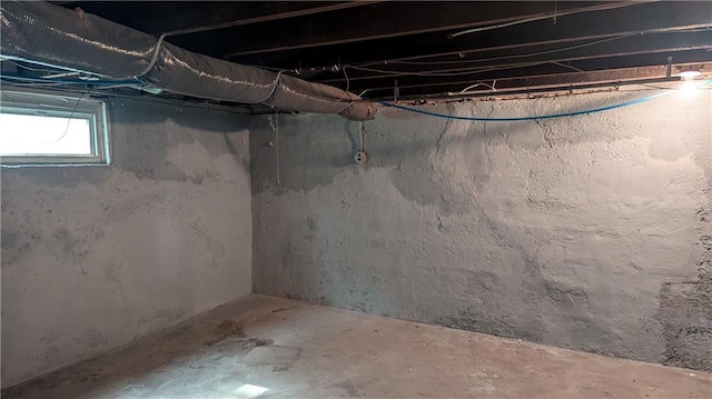 view of basement