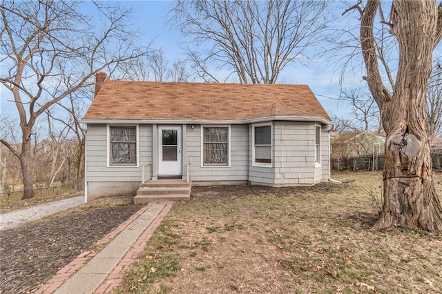 view of bungalow