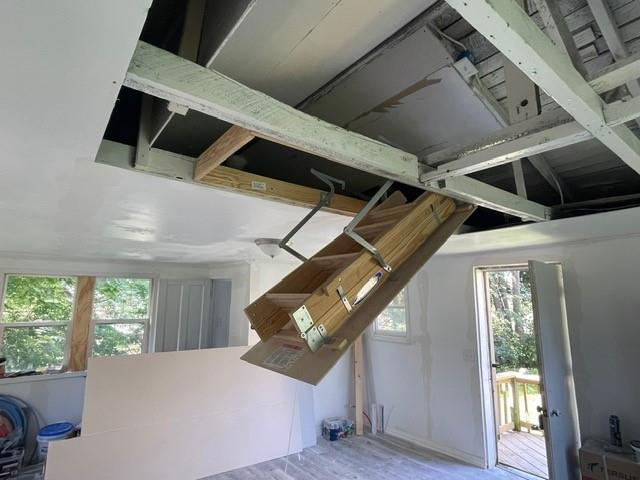 interior space featuring hardwood / wood-style floors