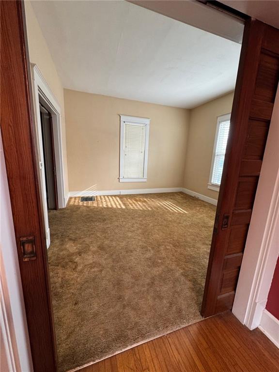 view of carpeted empty room