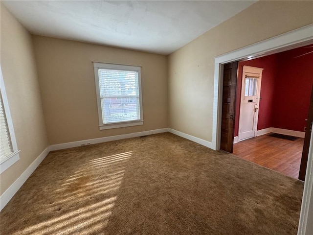 view of carpeted empty room