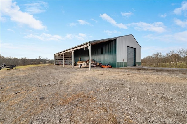 view of outdoor structure featuring a garage