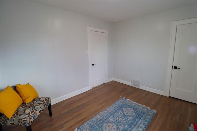 interior space featuring dark hardwood / wood-style floors