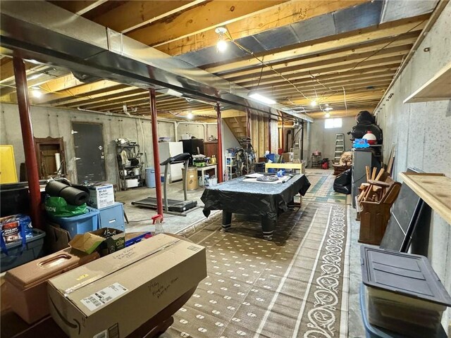 recreation room featuring pool table