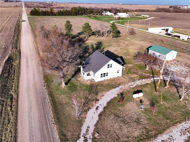 bird's eye view featuring a rural view