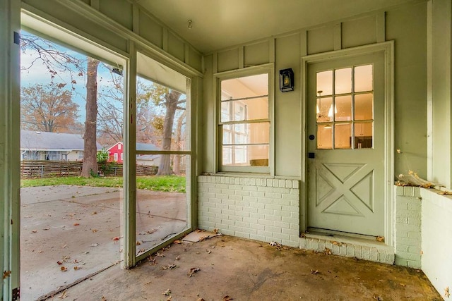 doorway featuring plenty of natural light