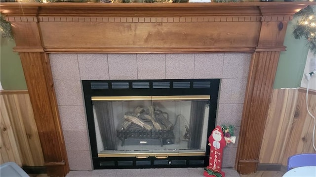 423 Elm St, Mound City, KS 66056 - details featuring a tiled fireplace