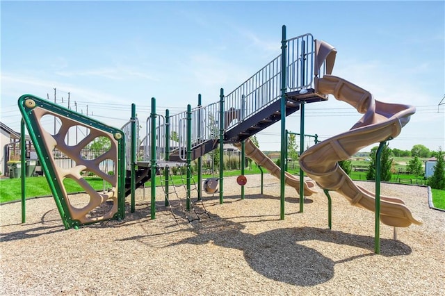 view of jungle gym