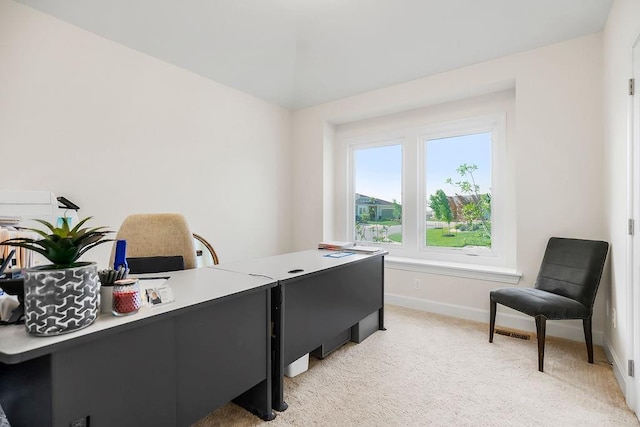 4102 W 158th Ter, Overland Park, KS 66224 - home office with baseboards and light colored carpet