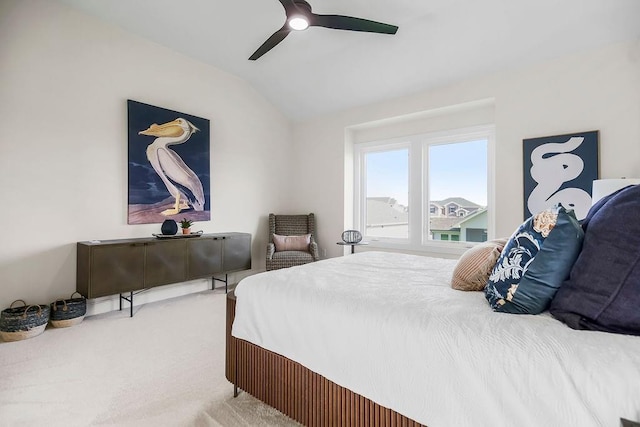 4102 W 158th Ter, Overland Park, KS 66224 - bedroom featuring lofted ceiling, carpet, and ceiling fan