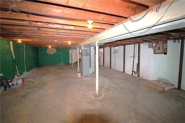 view of basement