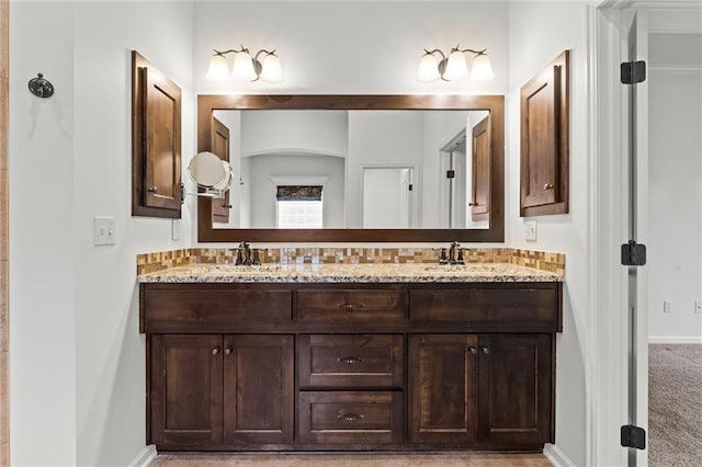 bathroom with vanity