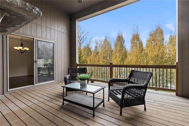 view of wooden terrace