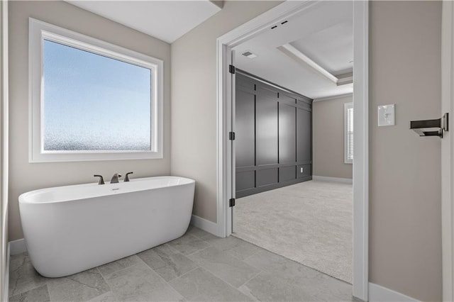 bathroom with a tub