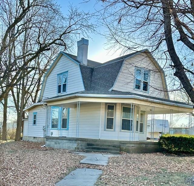 view of front facade with covered porch