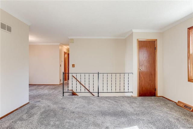 5032 NE 57th Ter, Kansas City, MO 64119 - unfurnished room featuring carpet floors, ornamental molding, and baseboards
