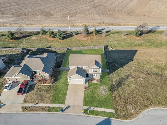 birds eye view of property