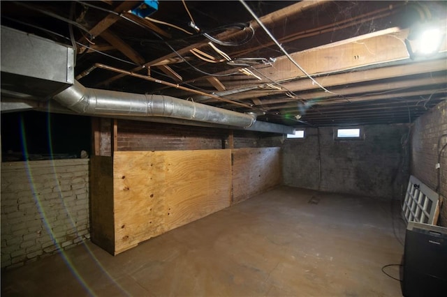 view of basement