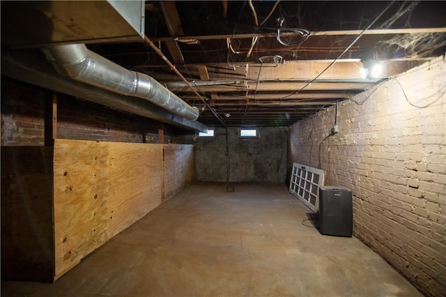 view of basement