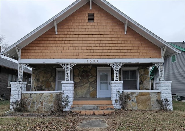 view of bungalow-style home