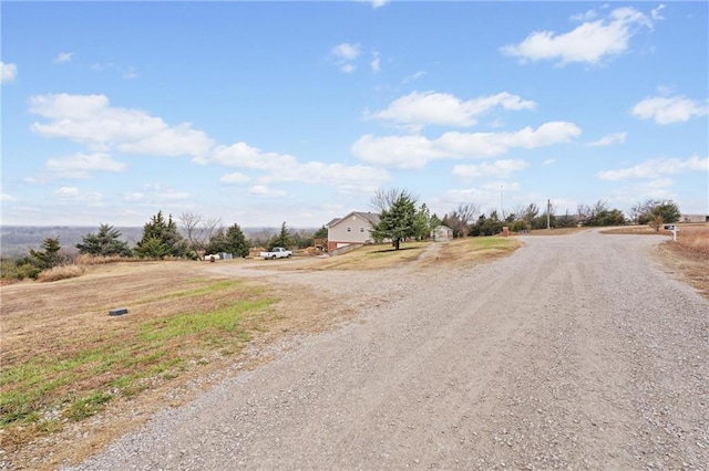 view of road featuring a rural view