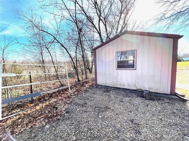 view of outdoor structure