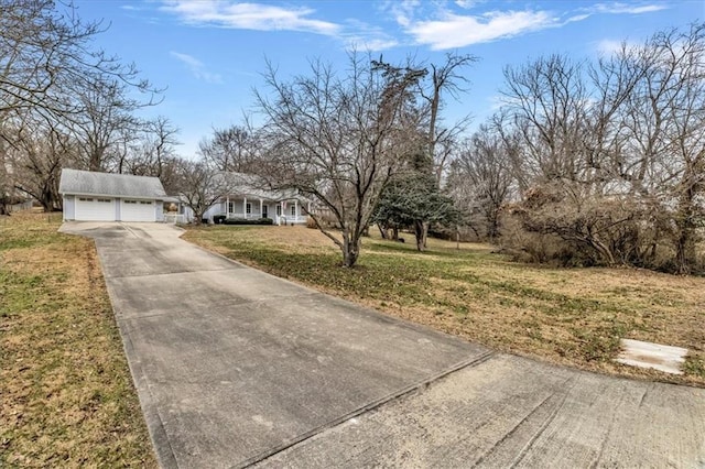 exterior space with a front lawn