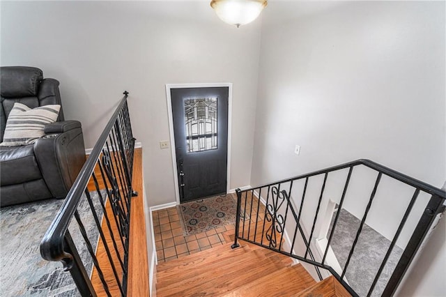 view of tiled entryway