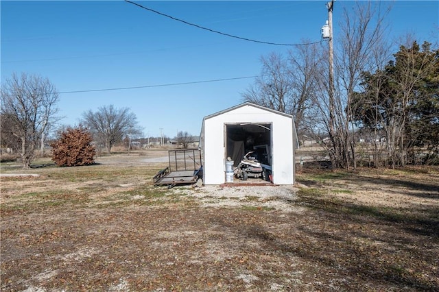 view of outbuilding