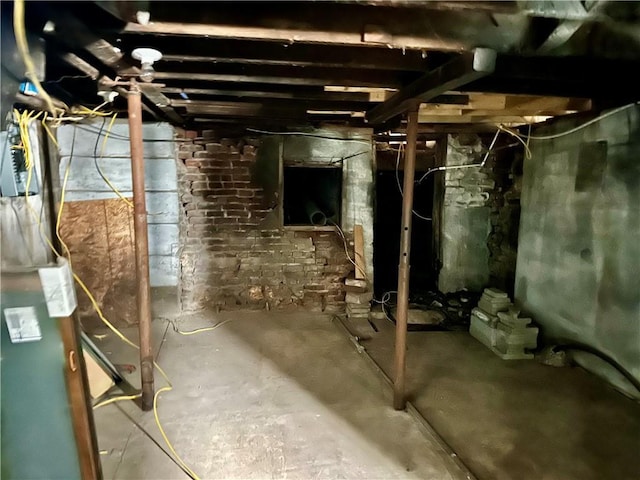 view of basement