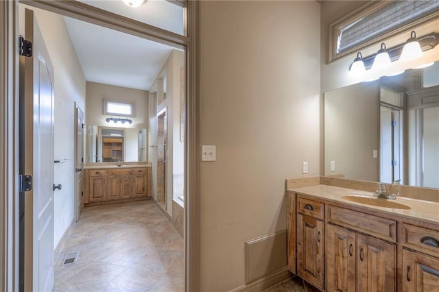 bathroom with vanity