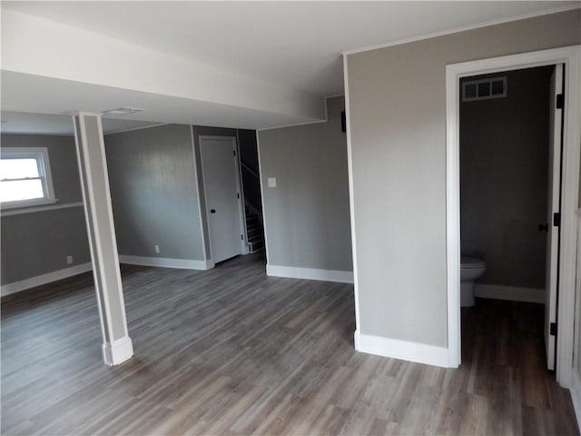 interior space featuring hardwood / wood-style floors