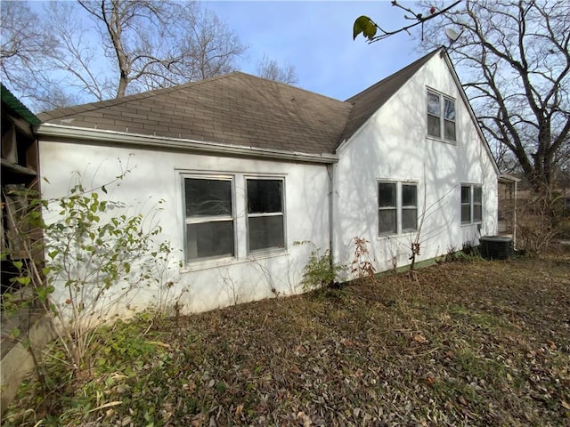 view of home's exterior with central air condition unit