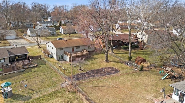 birds eye view of property featuring a residential view