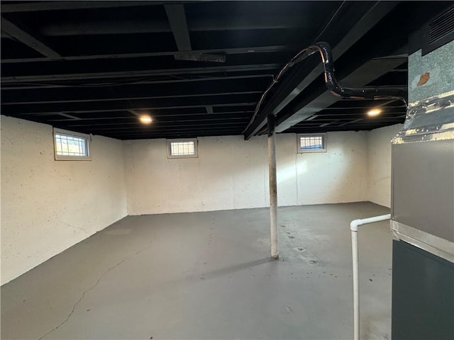 view of basement