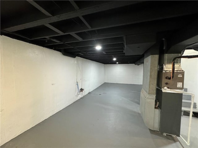 view of basement