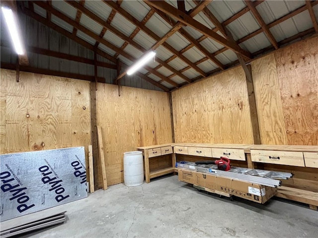 view of storage area