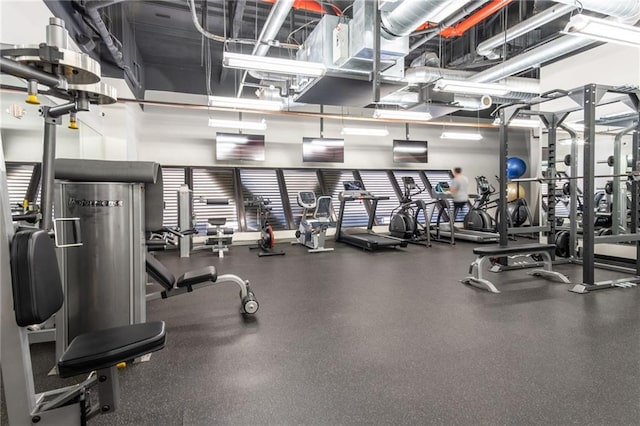 view of exercise room