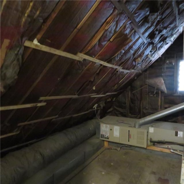 view of attic